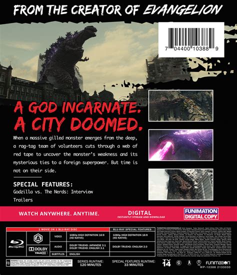 shin godzilla metal box blu ray|is shin godzilla on crunchyroll.